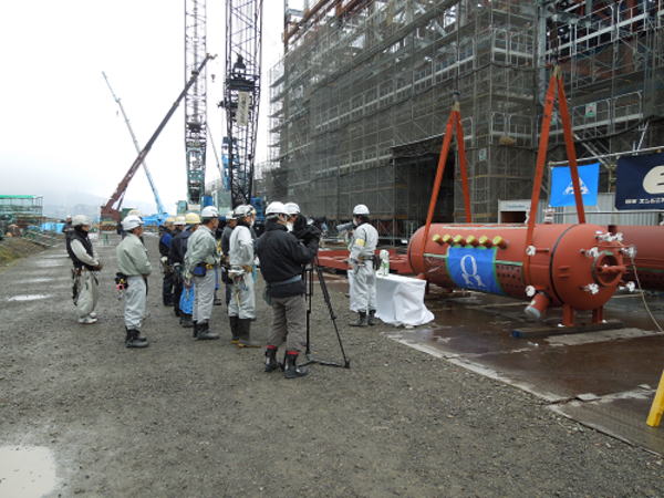 関係各社様整列、上架式開会